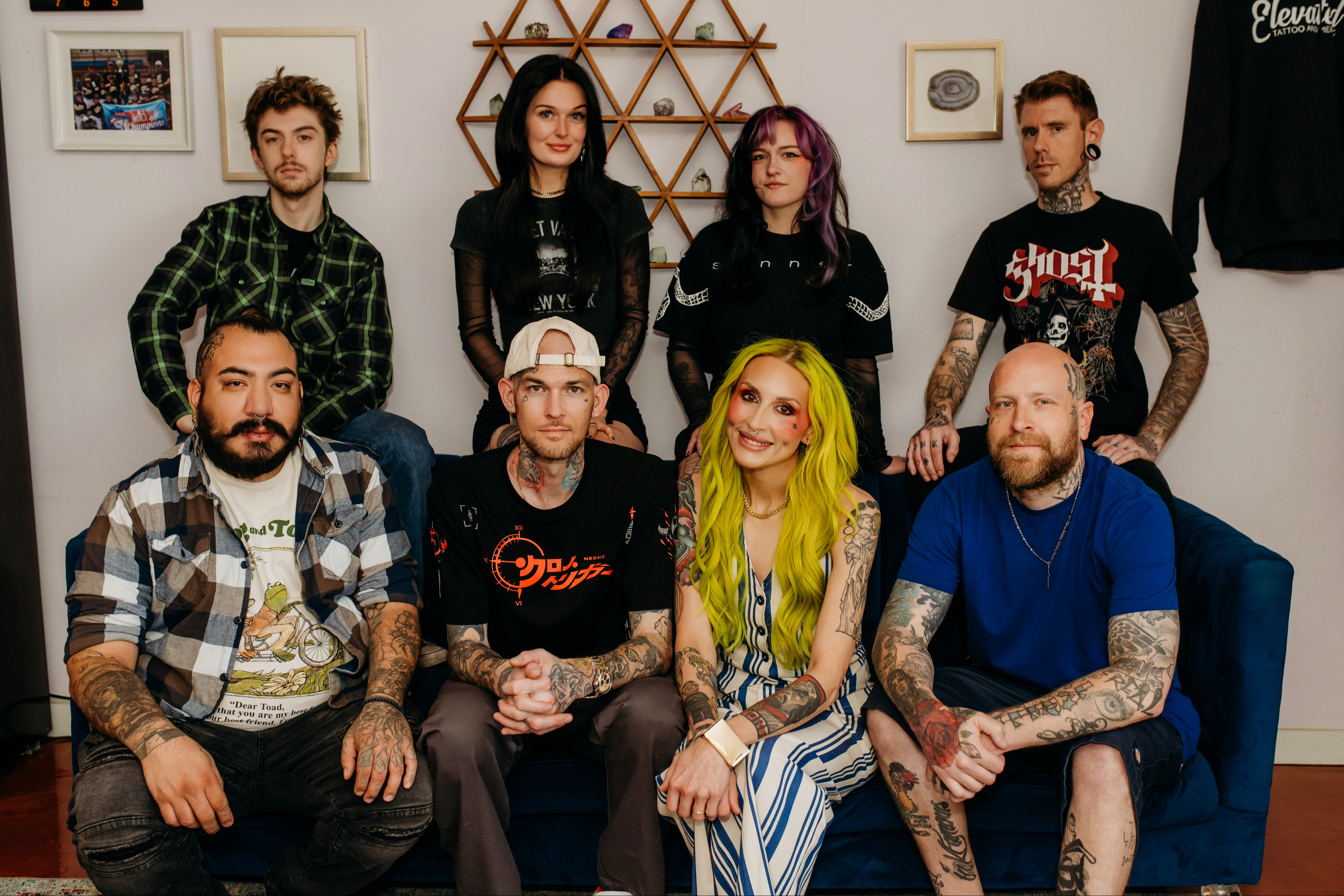 Elevated Tattoo and Piercing studio team