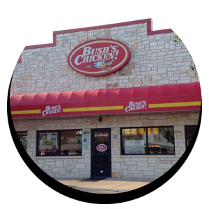 Bush's Chicken restaurant storefront