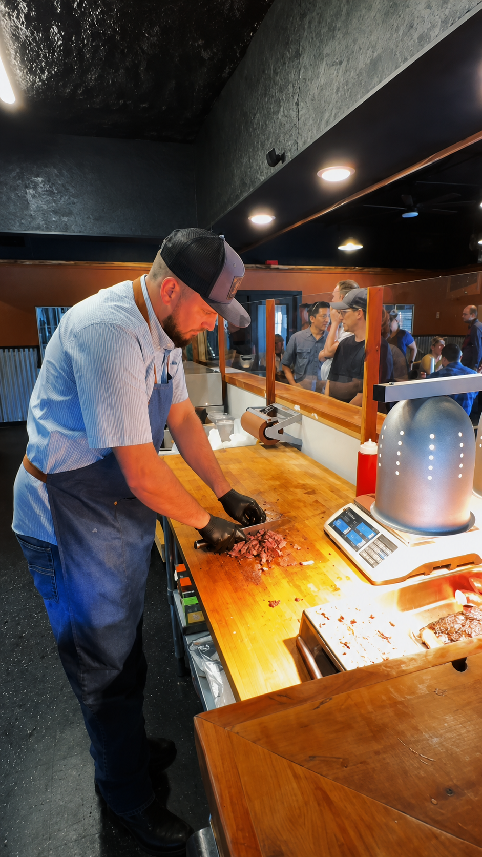 Pitmaster preparing barbecue